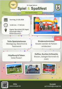 Flyer Spiel und Spaßfest